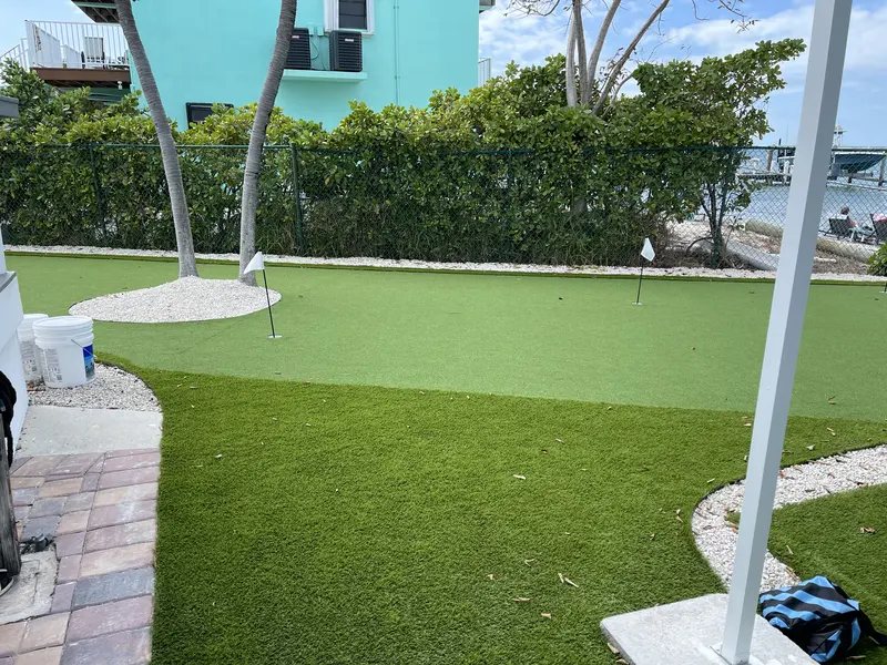 Finished: 50 ft putting green in Long Key, FL, photo 3 of 6