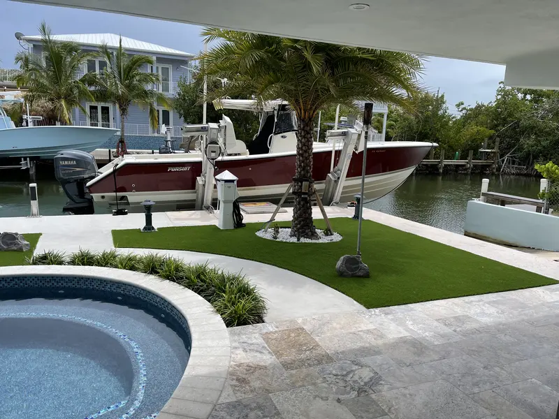 Finished: canal-front lawn in Lower Matecumbe Key, FL, photo 6 of 8
