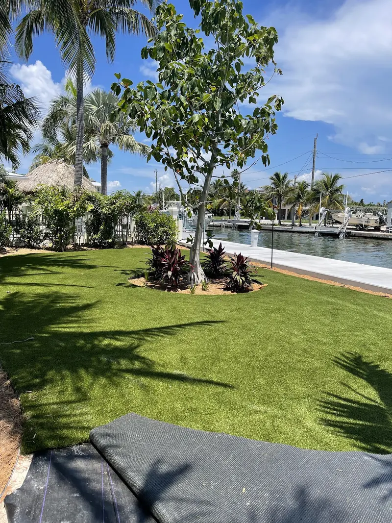 Finished: waterfront lawn in Marathon, FL, photo 7 of 8