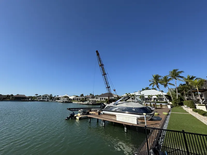 Finished: canal-front lawn in Marco Island, FL, photo 2 of 3