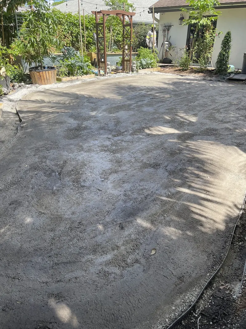 Before: one-day lawn install in South Florida