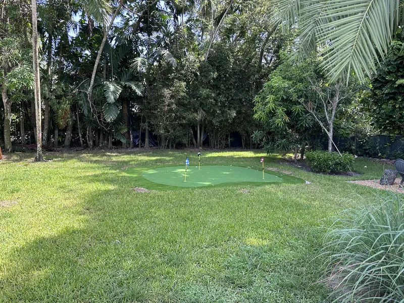 Finished: backyard putting green in Pinecrest, FL, photo 5 of 7