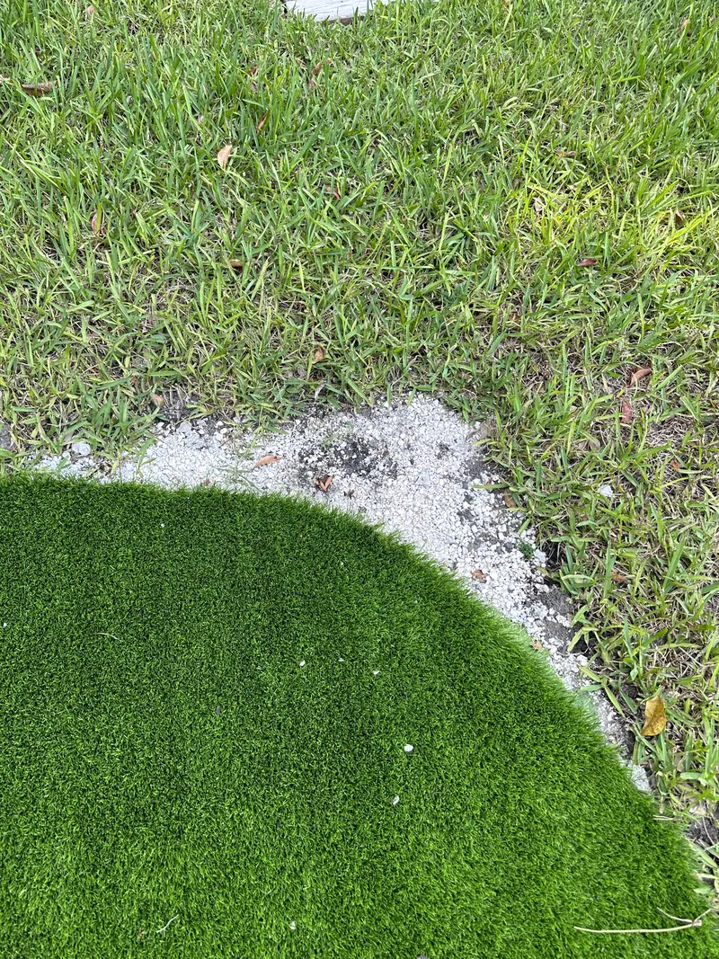 Finished · detail: backyard putting green in Pinecrest, FL, photo 6 of 7